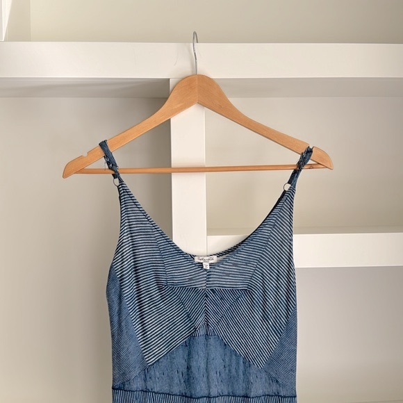 Splendid Blue stripe patterned Maxi dress - Picture 3 of 10